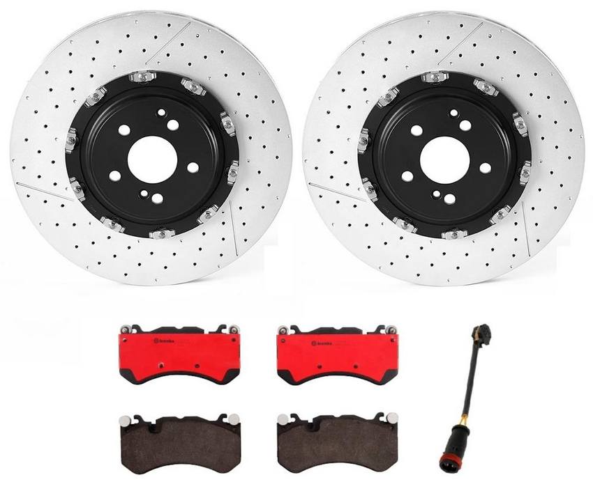 Brembo Brake Pads and Rotors Kit - Front (390mm) (Ceramic)